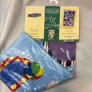 Toland Large Art Flag, 28x40, colorful Sunglasses Summer Design, NWT